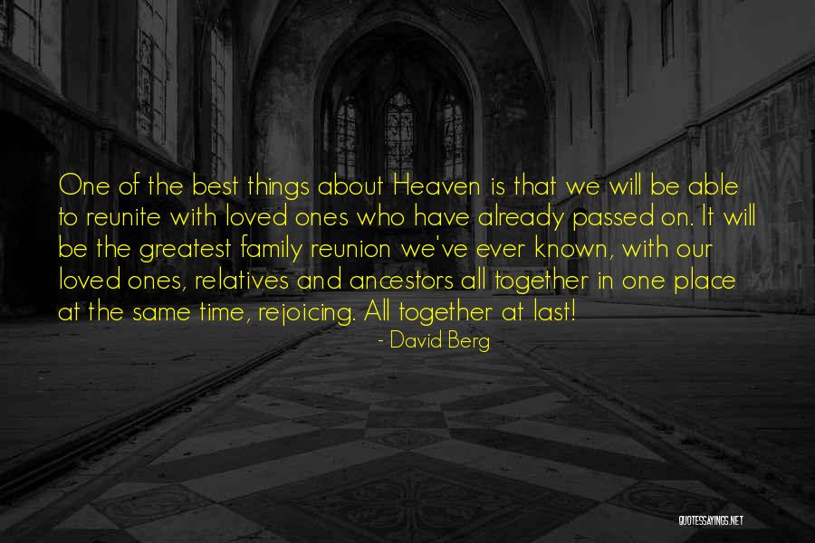 Family And Loved Ones Quotes By David Berg