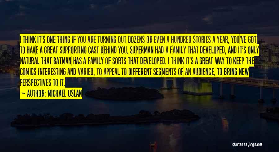 Family And The New Year Quotes By Michael Uslan