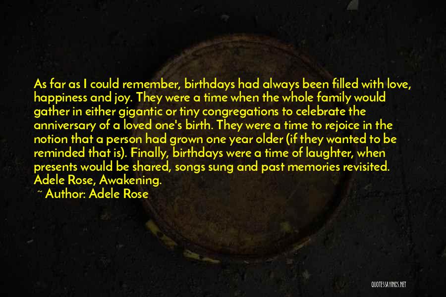 Family Anniversary Quotes By Adele Rose