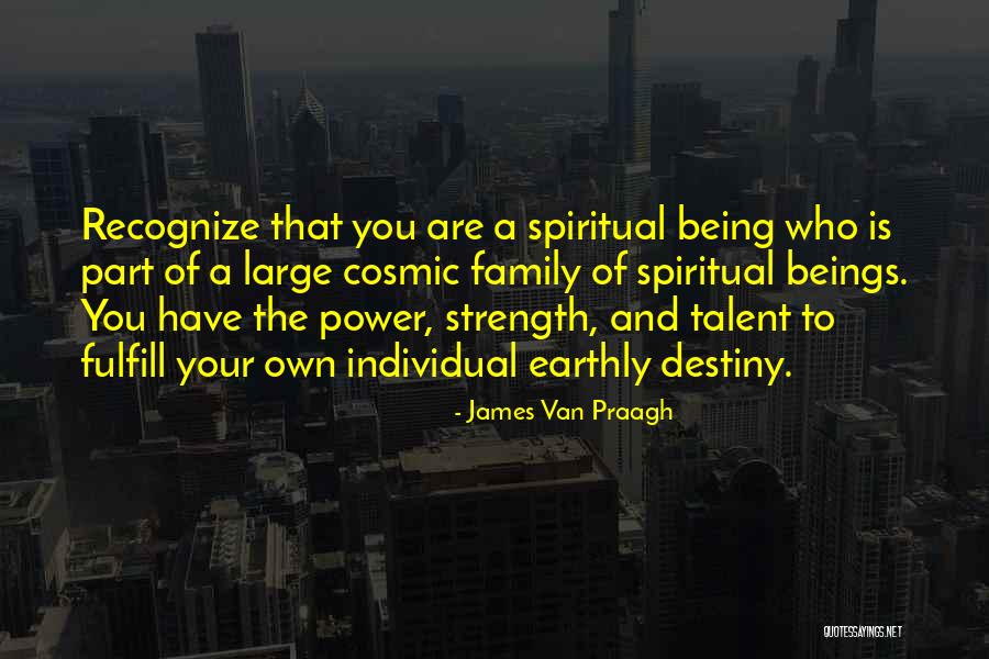 Family Being Your Strength Quotes By James Van Praagh