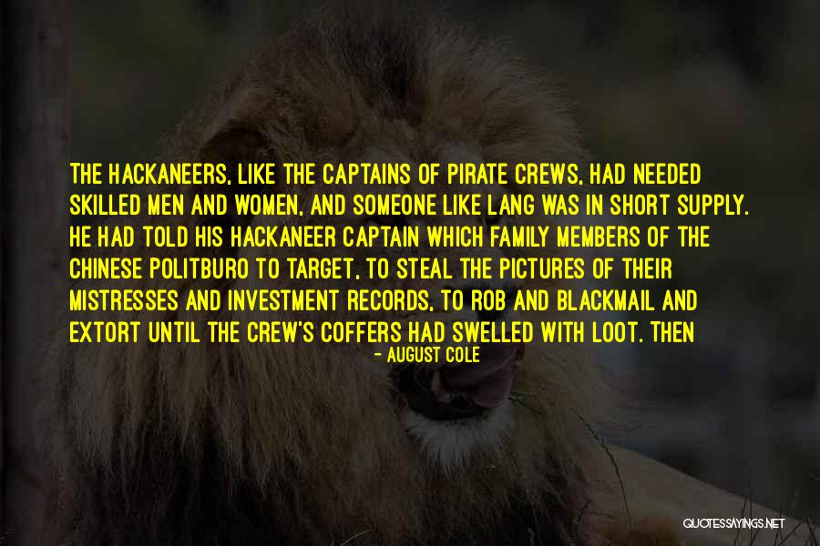 Family Blackmail Quotes By August Cole Family Blackmail Quotes By August Cole