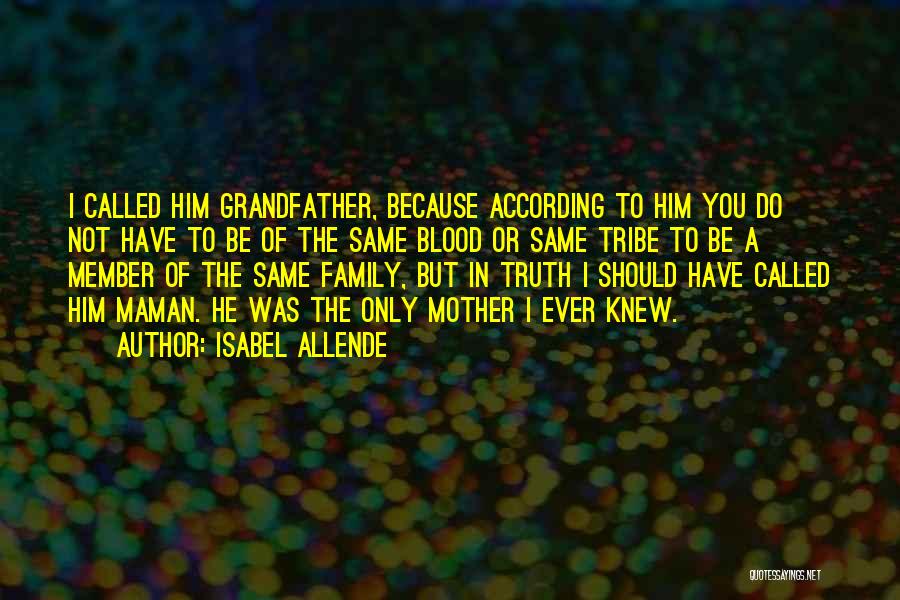 Family Blood Or Not Quotes By Isabel Allende