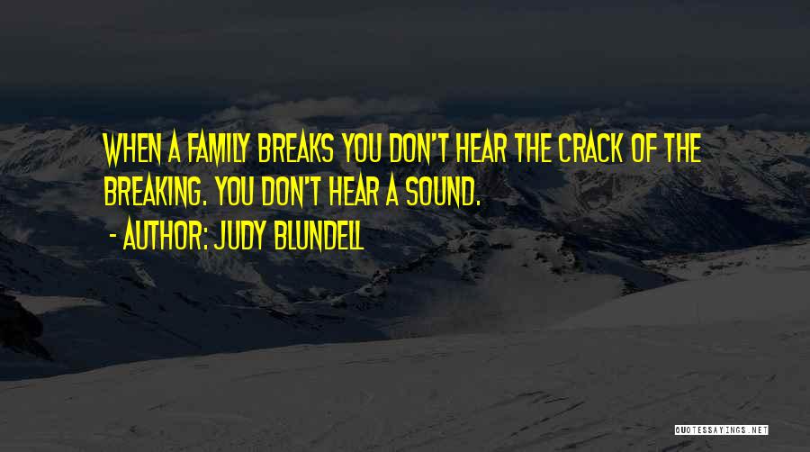 Family Breaking Up Quotes By Judy Blundell