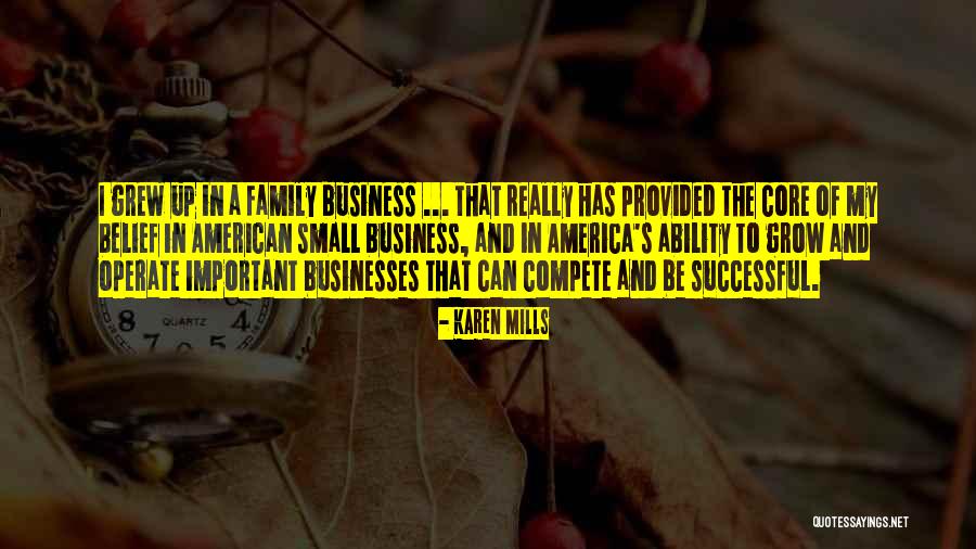 Family Businesses Quotes By Karen Mills