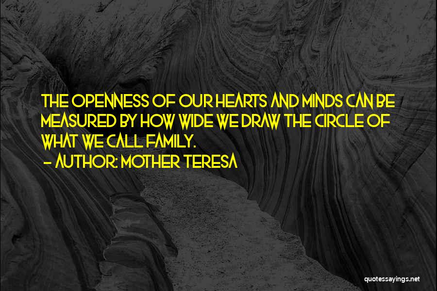 Family Circle Quotes By Mother Teresa