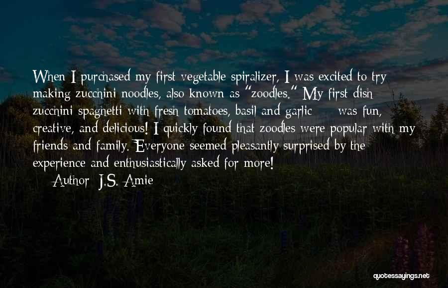 Family Cookbook Quotes By J.S. Amie