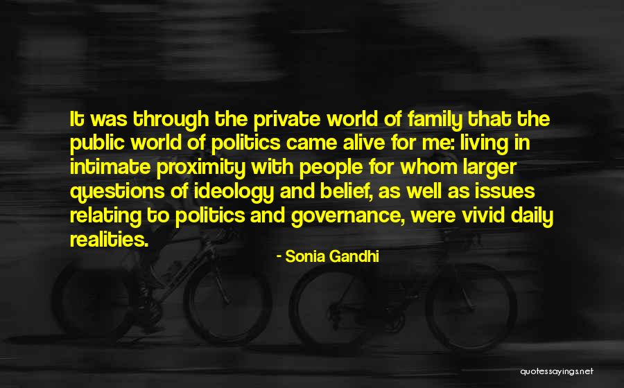 Family Daily Quotes By Sonia Gandhi