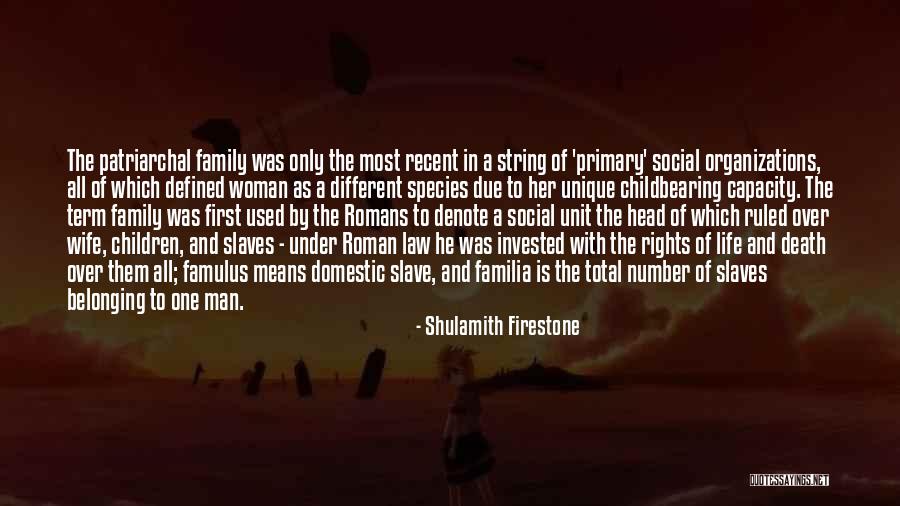 Family Defined Quotes By Shulamith Firestone