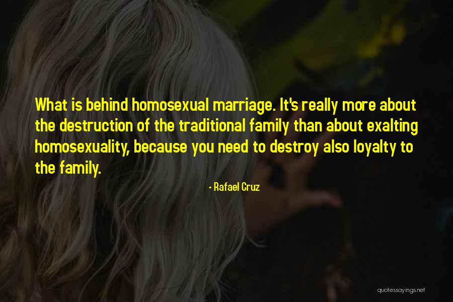 Family Destruction Quotes By Rafael Cruz