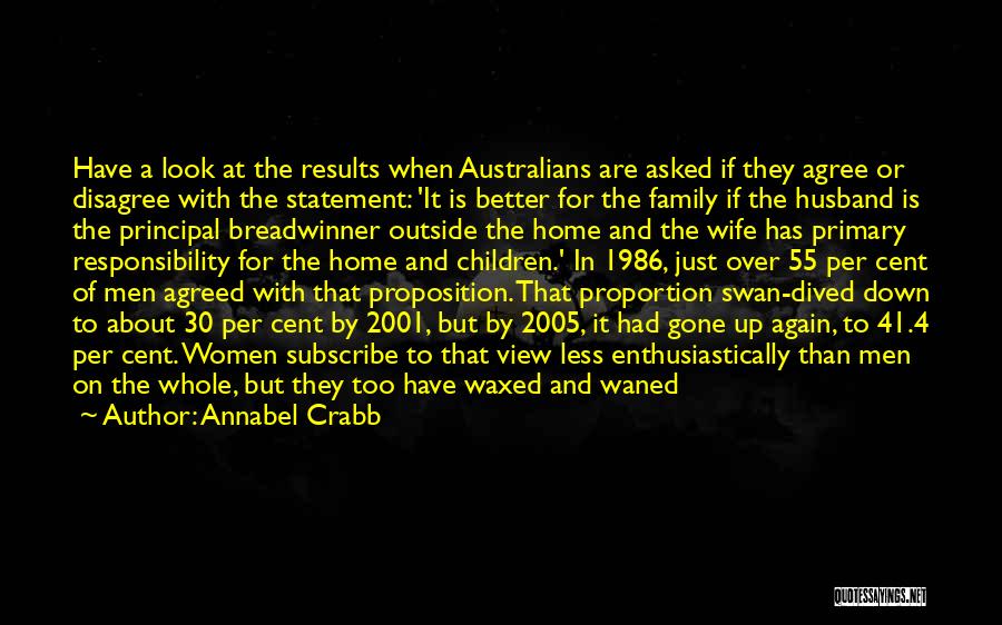 Family Disagree Quotes By Annabel Crabb