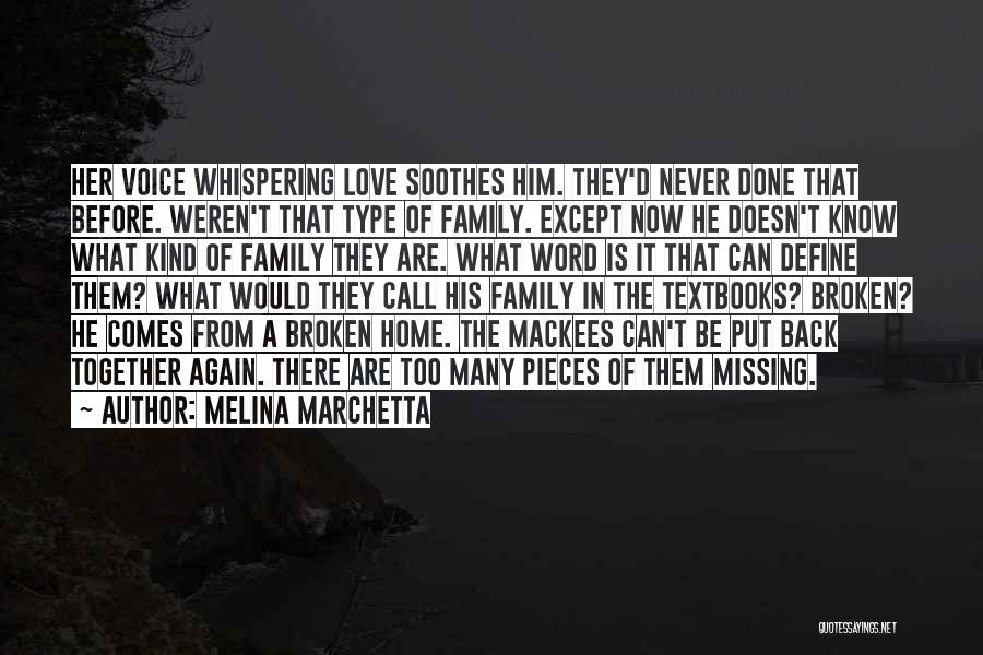 Family Doesn't Love Me Quotes By Melina Marchetta