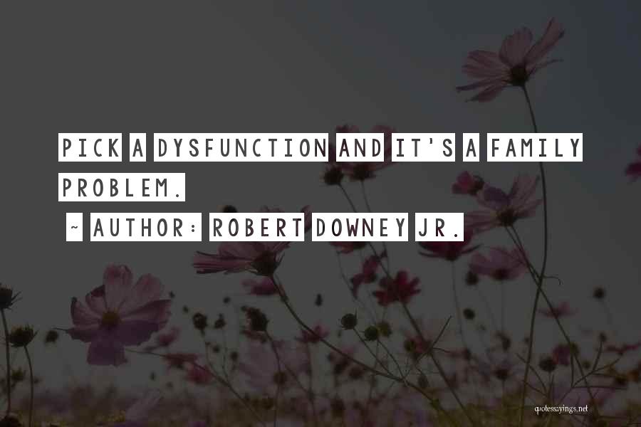 Family Dysfunction Quotes By Robert Downey Jr.