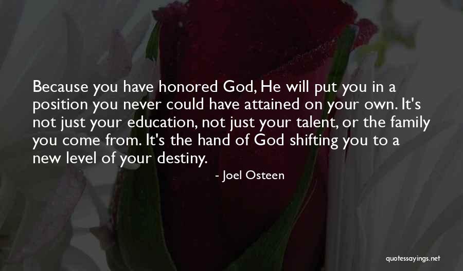 Family Education Quotes By Joel Osteen