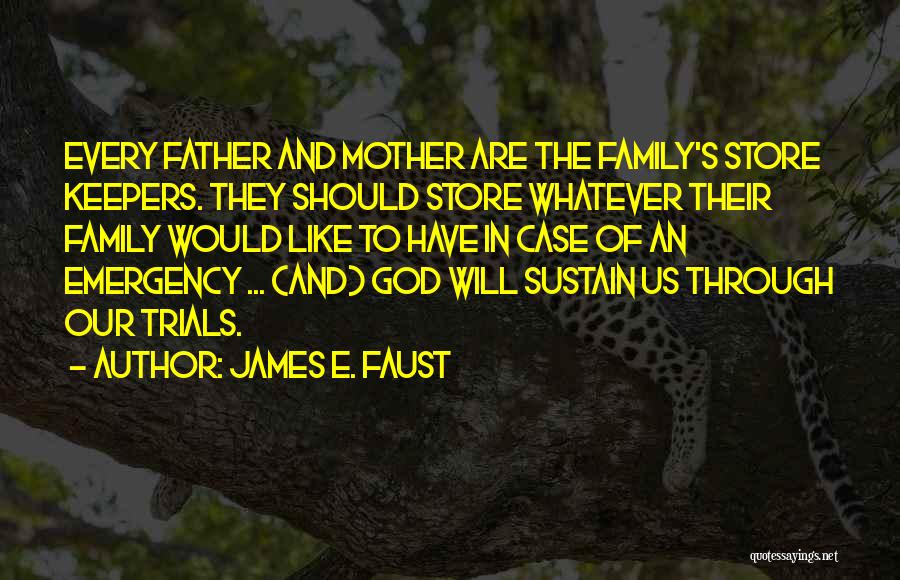 Family Emergency Quotes By James E. Faust