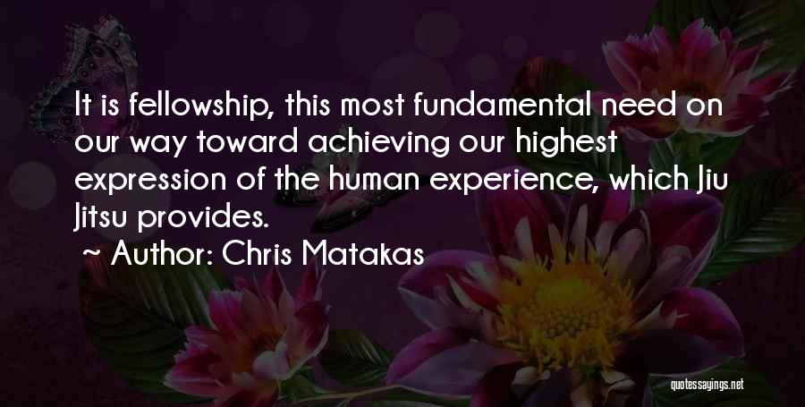 Family Fellowship Quotes By Chris Matakas