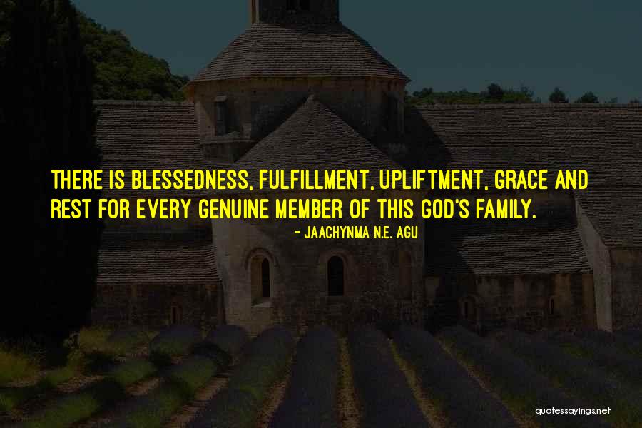 Family Fulfillment Quotes By Jaachynma N.E. Agu