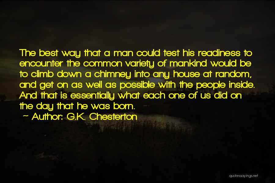 Family Get Well Quotes By G.K. Chesterton