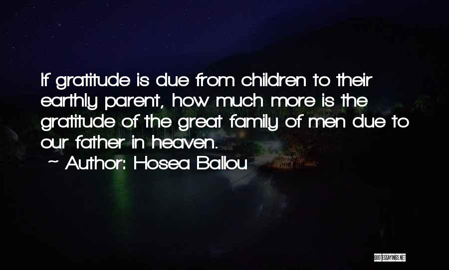 Family Heaven Quotes By Hosea Ballou
