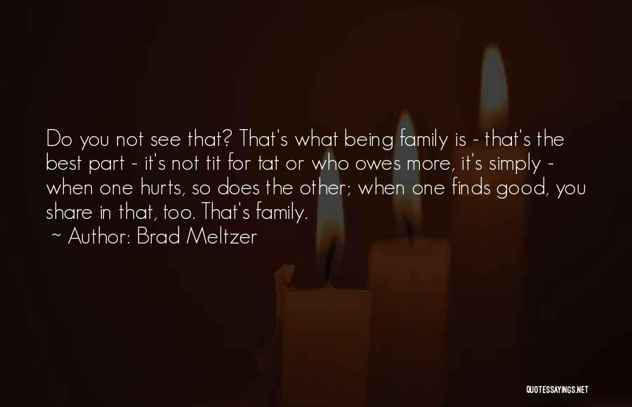 Family Hurts You Quotes By Brad Meltzer
