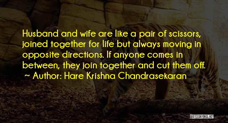 Family Husband And Wife Quotes By Hare Krishna Chandrasekaran