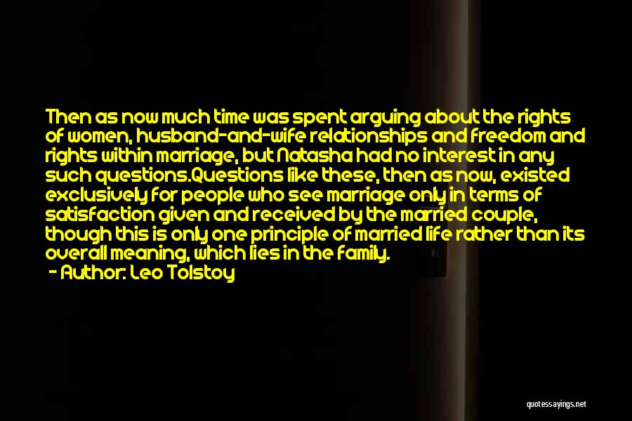 Family Husband And Wife Quotes By Leo Tolstoy