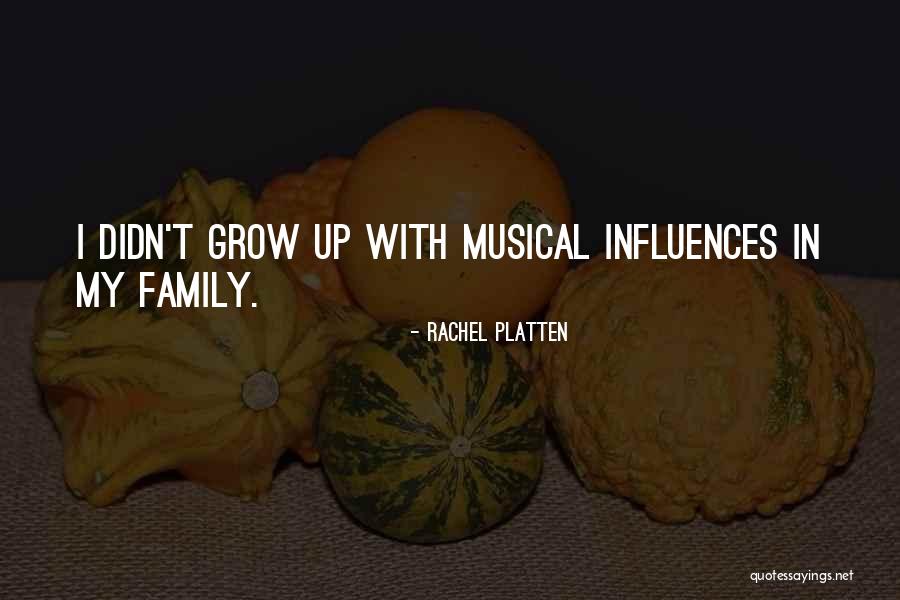 Family Influences Quotes By Rachel Platten