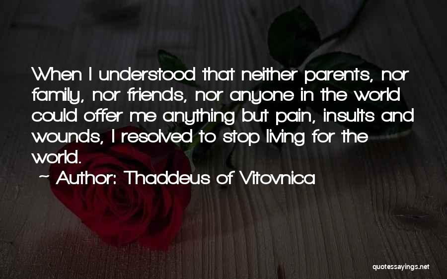 Family Inspirational Quotes By Thaddeus Of Vitovnica