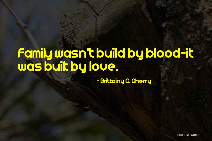 Family Is Just Blood Quotes By Brittainy C. Cherry