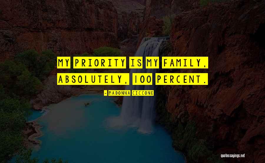 Family Is Priority Quotes By Madonna Ciccone Family Is Priority Quotes By Madonna Ciccone