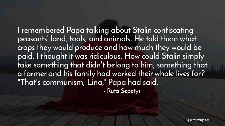 Family Land Quotes By Ruta Sepetys Family Land Quotes By Ruta Sepetys
