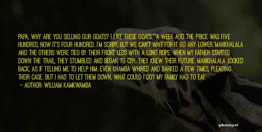 Family Let Down Quotes By William Kamkwamba