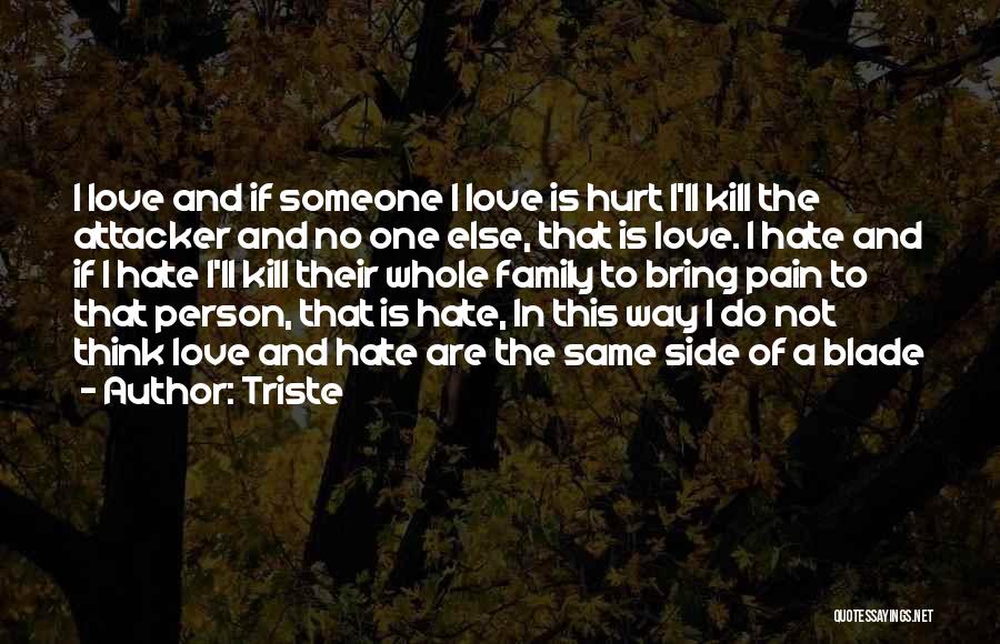 Family Love And Hate Quotes By Triste