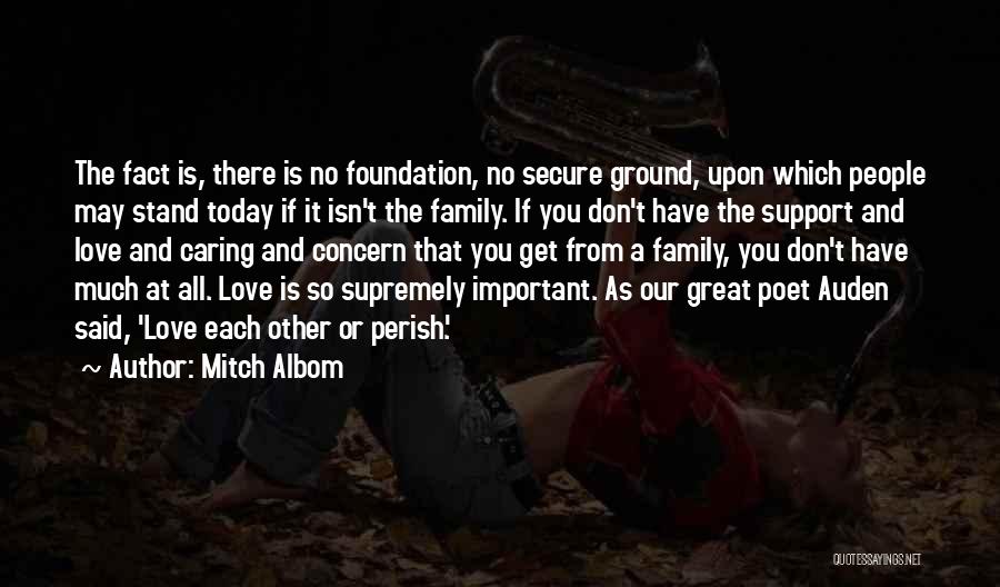 Family Love And Support Quotes By Mitch Albom