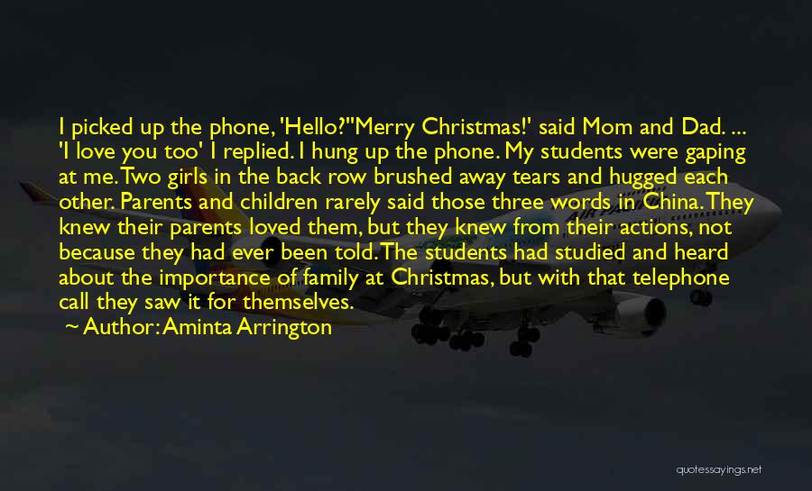 Family Love At Christmas Quotes By Aminta Arrington