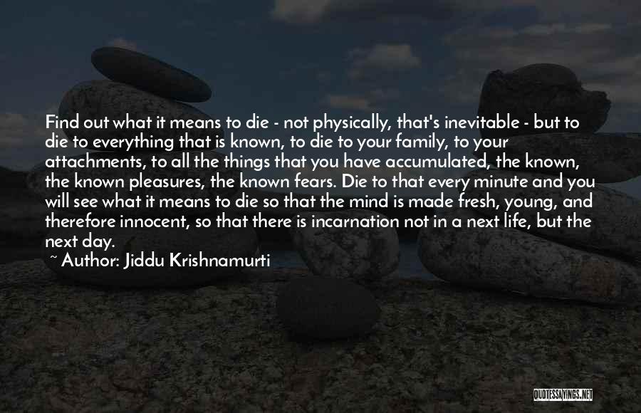Family Means Everything Quotes By Jiddu Krishnamurti