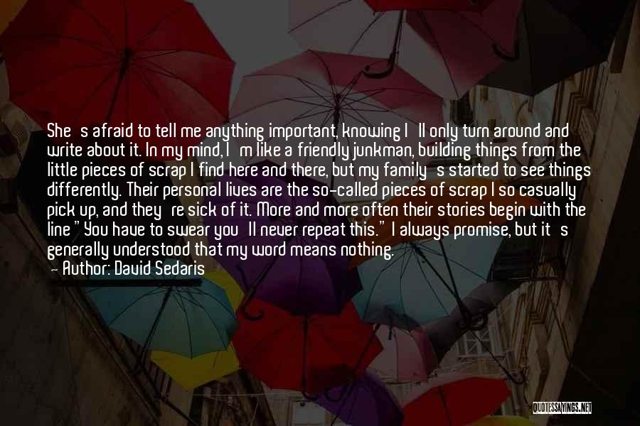 Family Means Nothing To Me Quotes By David Sedaris