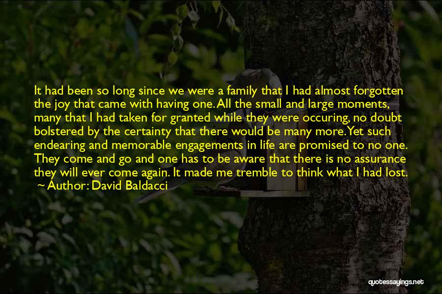 Family Moments Quotes By David Baldacci