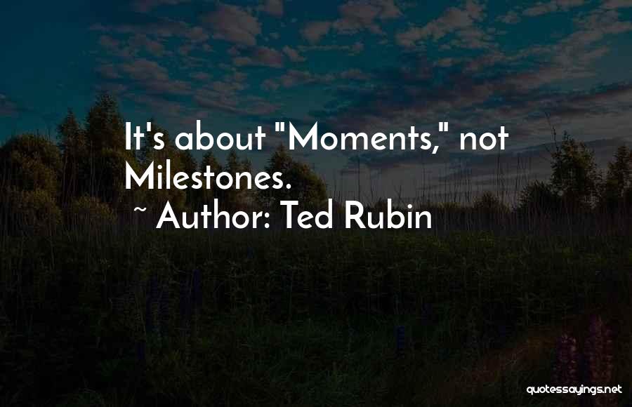 Family Moments Quotes By Ted Rubin