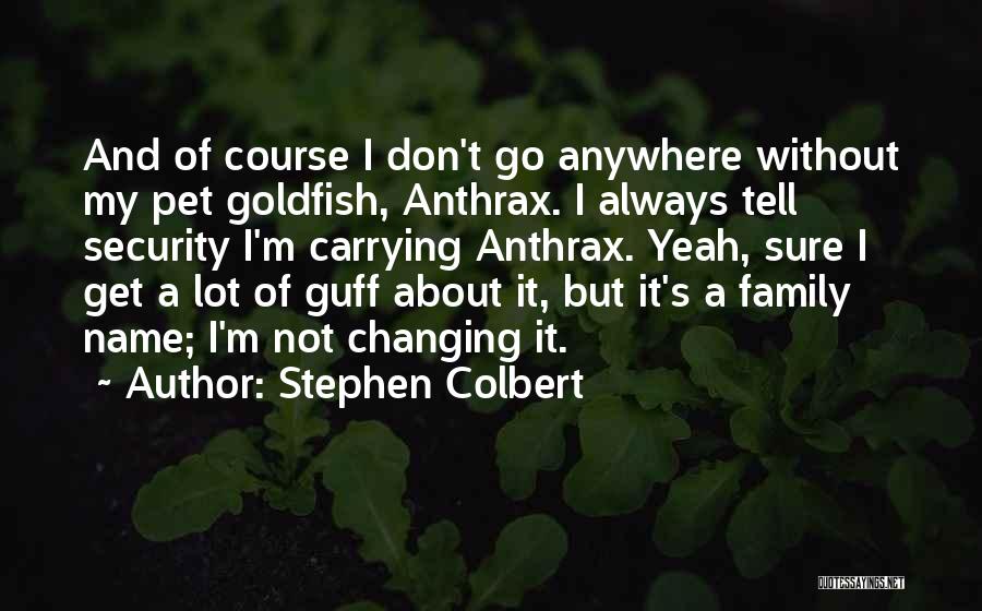 Family Names Quotes By Stephen Colbert