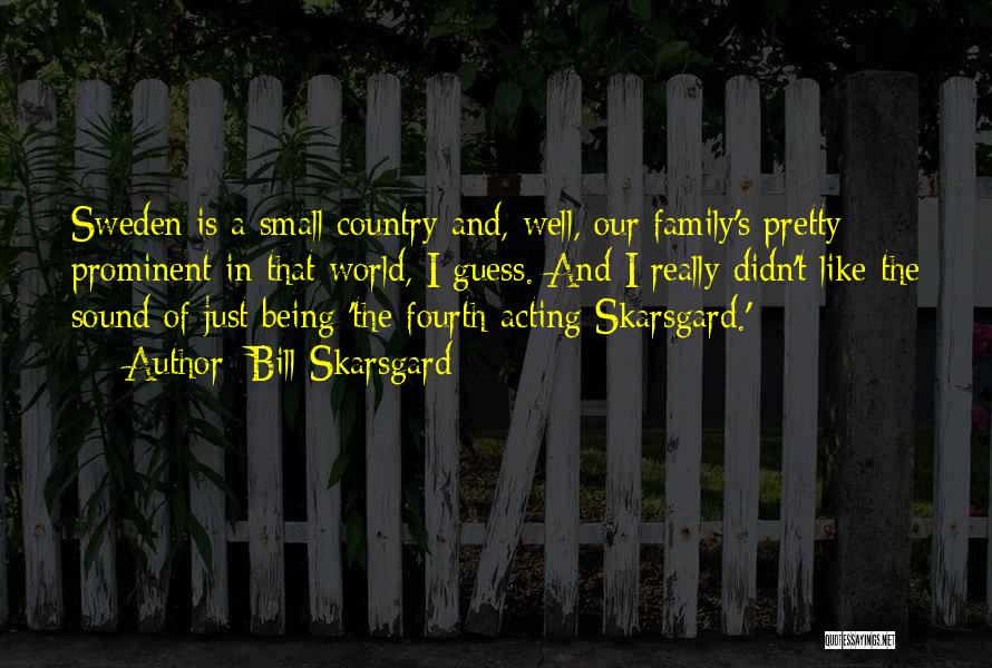 Family Not Acting Like Family Quotes By Bill Skarsgard