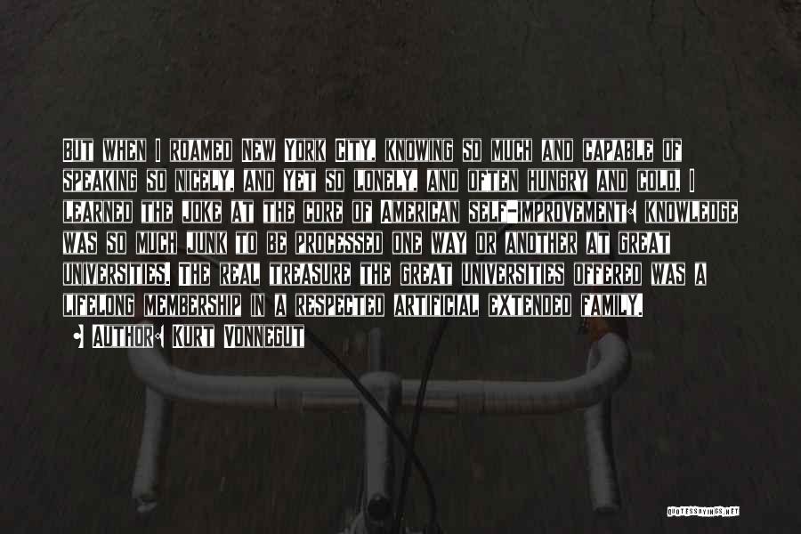 Family Not Speaking To Each Other Quotes By Kurt Vonnegut