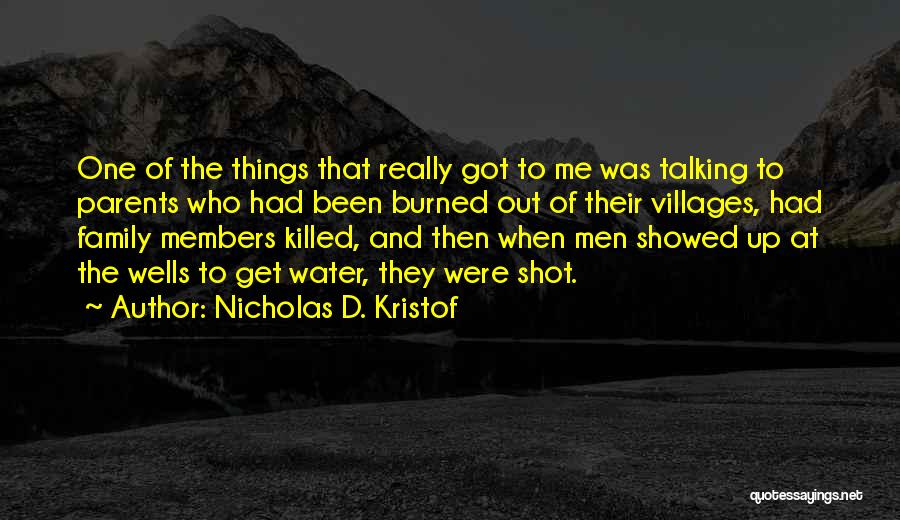 Family Not Talking To You Quotes By Nicholas D. Kristof