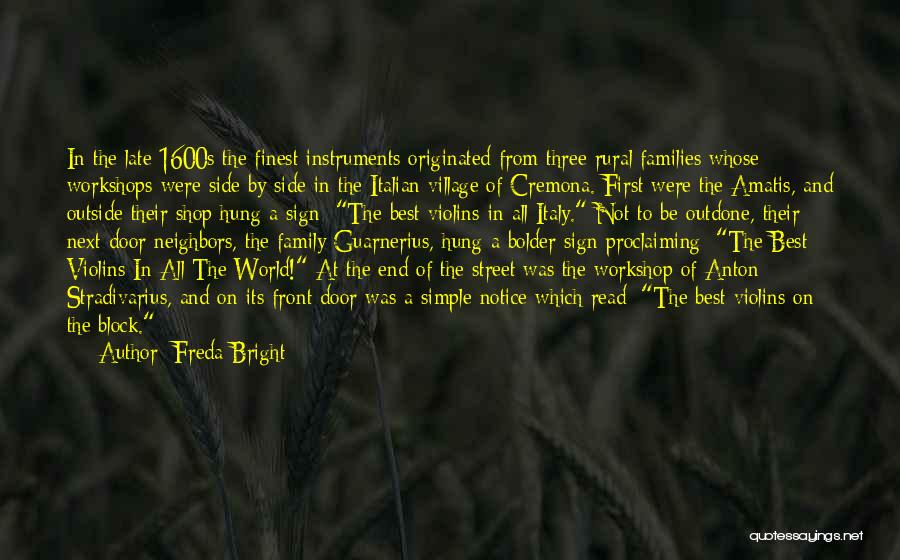 Family Of Three Quotes By Freda Bright