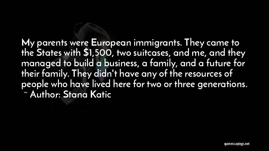 Family Of Three Quotes By Stana Katic