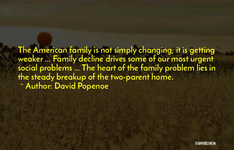 Family Of Two Quotes By David Popenoe