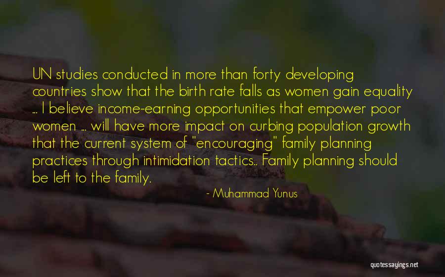 Family Planning Quotes By Muhammad Yunus