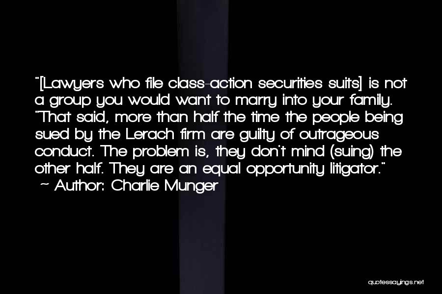 Family Problem Quotes By Charlie Munger