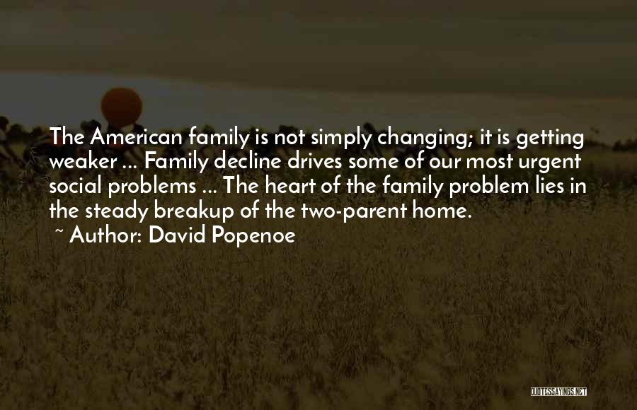 Family Problem Quotes By David Popenoe