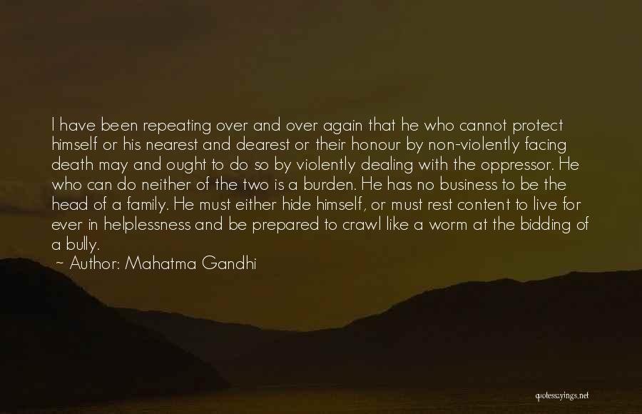 Family Protect Quotes By Mahatma Gandhi