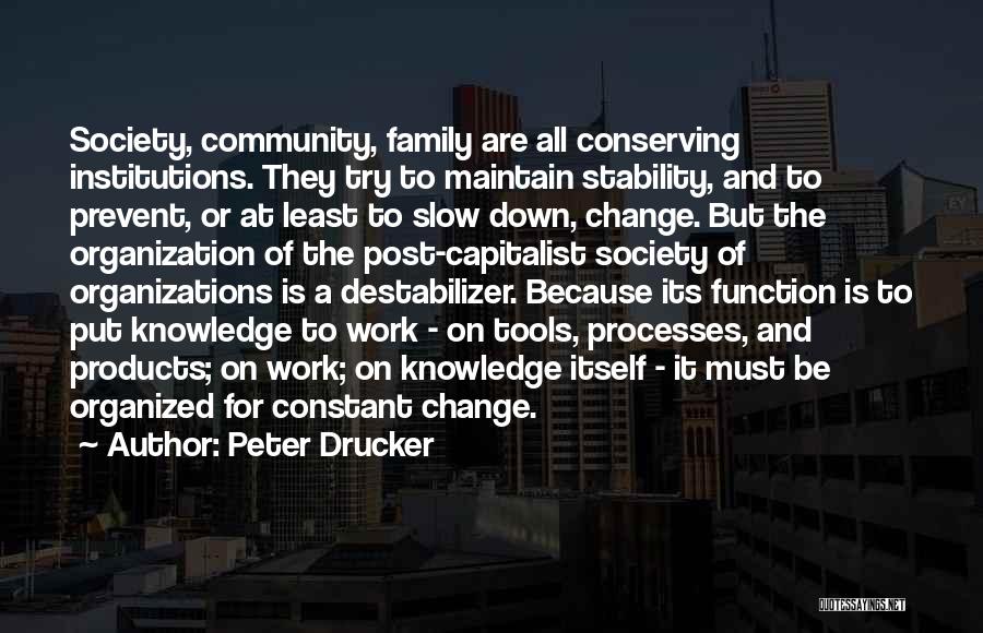Family Put Down Quotes By Peter Drucker